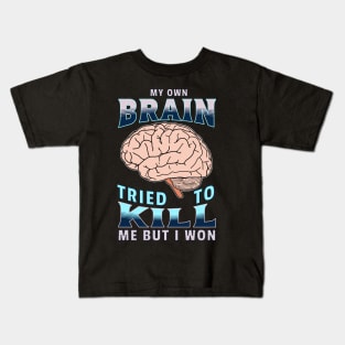 Brain Surgery - Funny Get Well Recovery Present - brain surgery gifts Kids T-Shirt